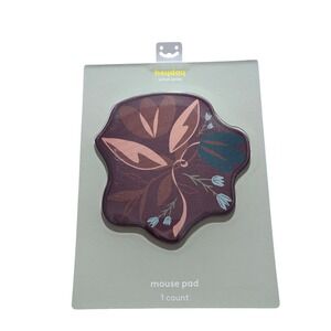 Z6N Heyday Artist Series Mouse Pad Floral Shape Allie Dettmann Design Purple New